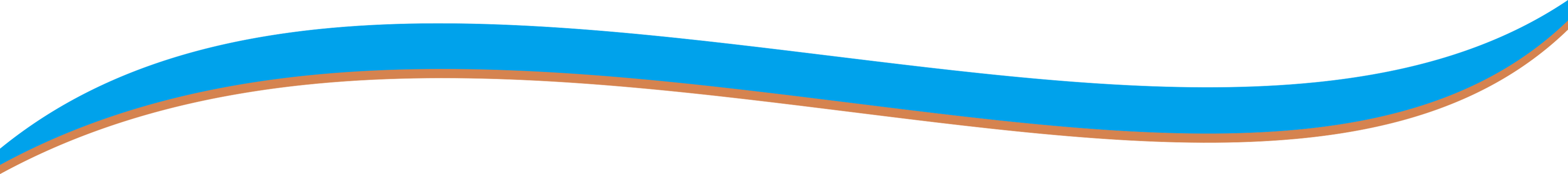 Cyan and orange swoosh